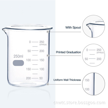 Shop for High-Quality Laboratory Glassware: Borosilicate and Pyrex Beakers in 250ml, 500ml, and 1000ml with Graduations